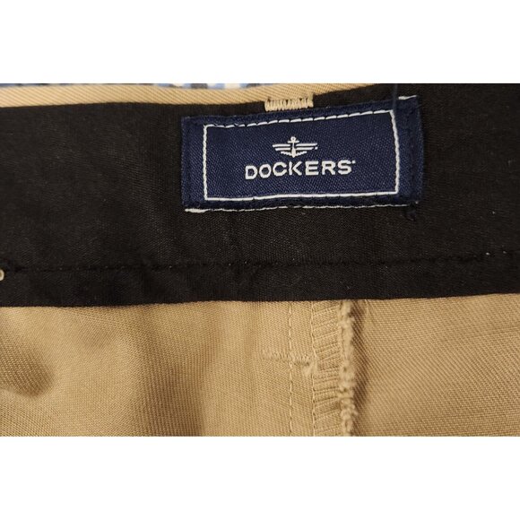 Dockers Khakis Classic Straight Front Dress Pants Tan Khaki Mens 36x30 NEW NWOT - Picture 10 of 12